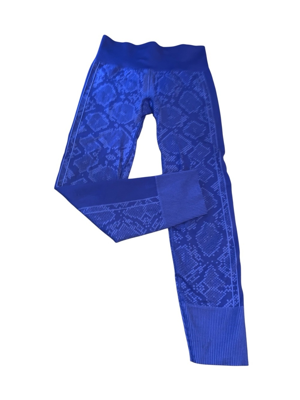 Lululemon Blue Snakeskin Seamless High Rise Tight 4